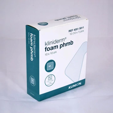Kliniderm Foam Phmb 10x10 cm