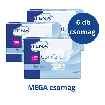 A 180 darabos TENA Comfort Mini Plus MEGA csomaggal hatalmasat spórolhat. Az inkontinenciabetét igazán hatékonyan ellenáll a kellemetlen szagok ellen.