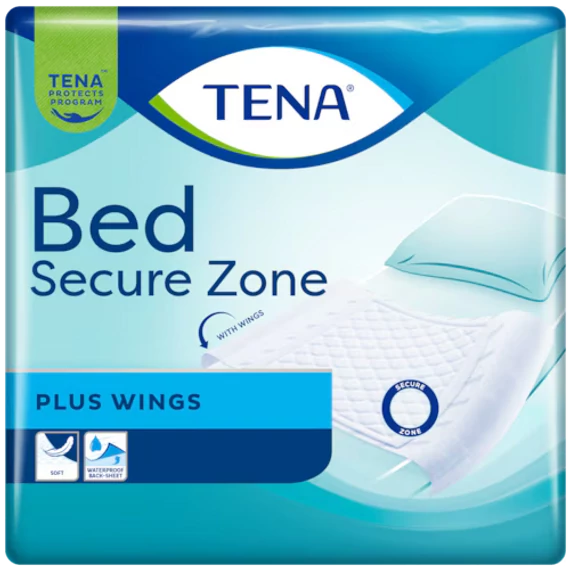 A 20 darabos kiszerelésben kapható TENA Bed Wing Plus 180x80 centiméter nagyságú antidecubitus betegalátét segítséget nyújt az inkontinenciától szenvedőknek.